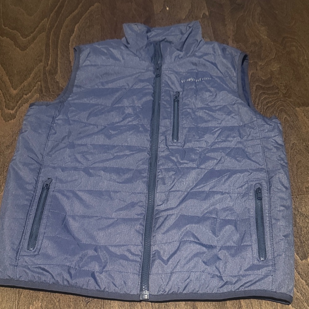 Vineyard Vines Youth (L) Navy Quilted Vest